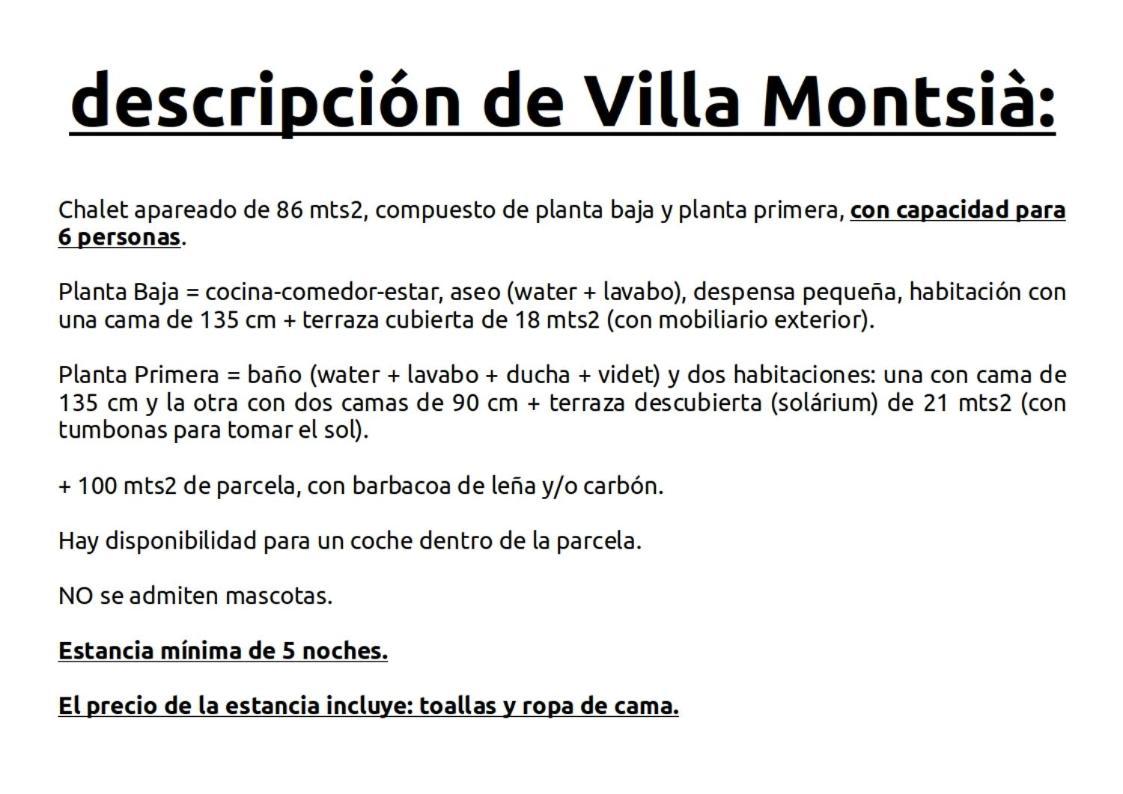Villa Montsia Sant Carles de la Ràpita Exterior photo